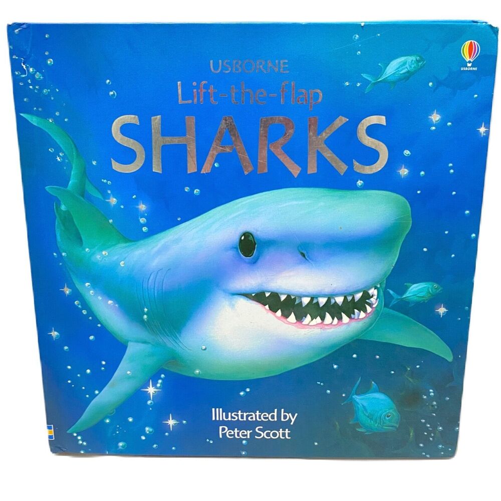 Usborne Lift The Flap Sharks Book By Phillip Clarke 2005 Hardcover